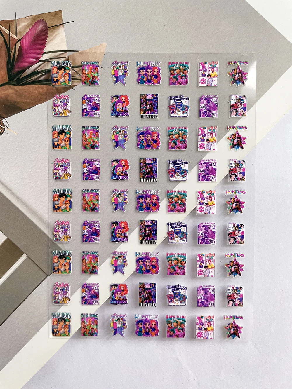 البسيطة الكرتون أنيمي Kpop الصيادين شيطان ساجا بنين الأمتعة العلامات ملصقات مسمار الفن مقاوم للماء Diy بها بنفسك Loptop سكيت الغيتار ملصقات