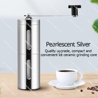 Mini Hand Manual Ceramic Coffee Machine Portable Stainless Steel Pepper Grinder Adjustable Ceramic Coffee Bean