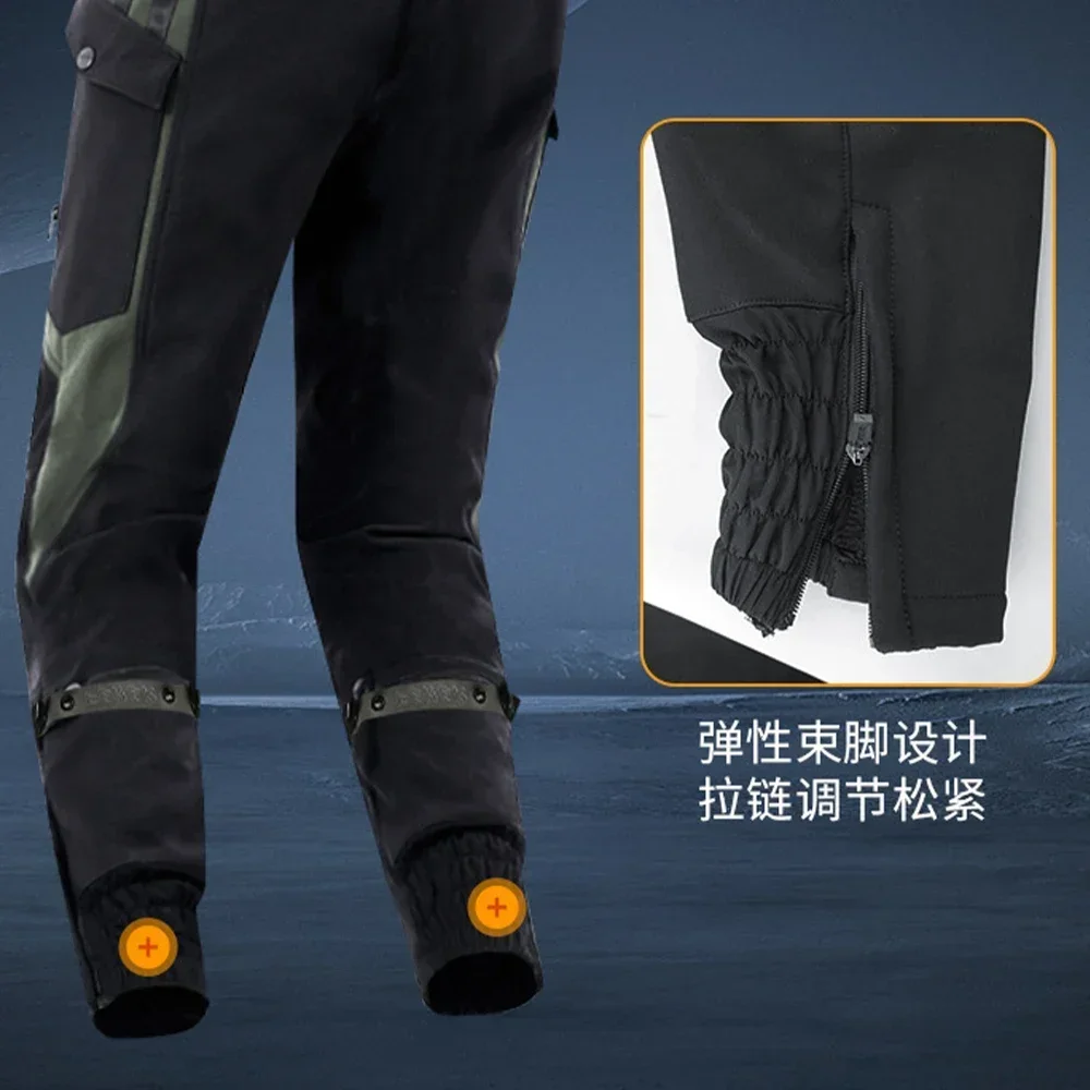 Motorcycle Pants Men Riding Trousers Waterproof Windproof Thickened Warm Casual CE Protective Gear Outdoor Motobike Racing - Image 4