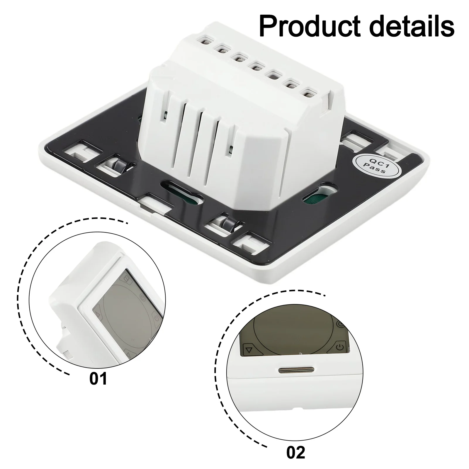 Sophisticated Touchscreen Thermostat Tailored for Underfloor Heating Control Featuring Advanced Programming Capabilities