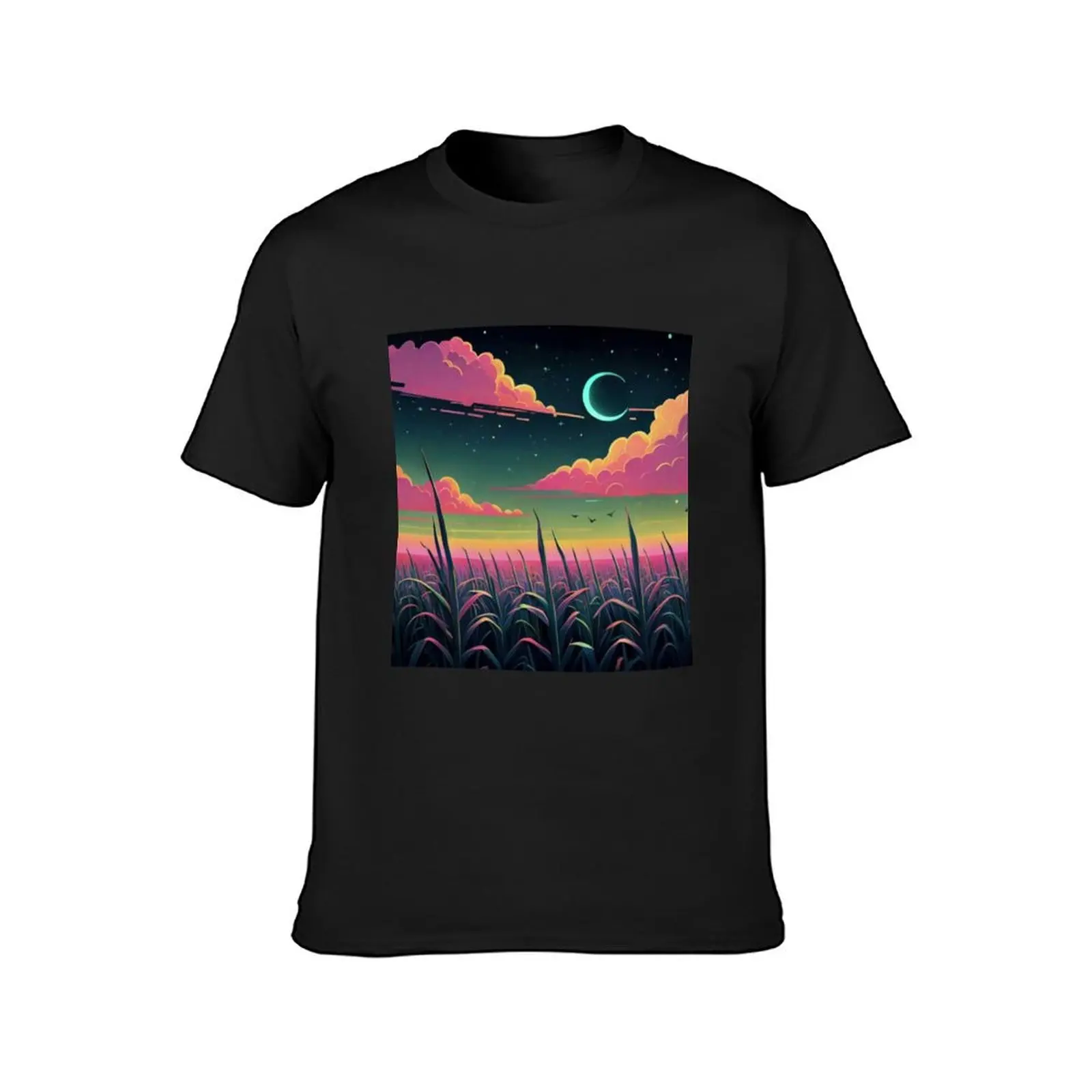 Artistic Sunset Shimmer Preppy Summer T-shirt plus sizes tees quick-drying anime Men's t-shirt