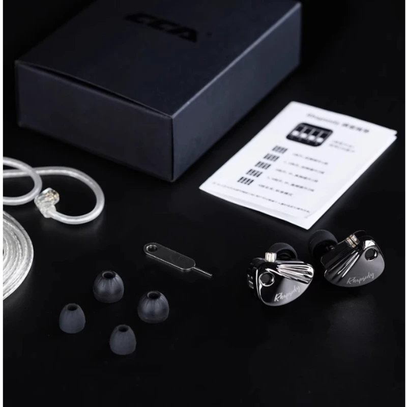 

CCA Rhapsody Wired Earphones 12-Unit Coil Iron Dynamic Headphones Detachable Cable Noise Reduction Music Gift Earphones