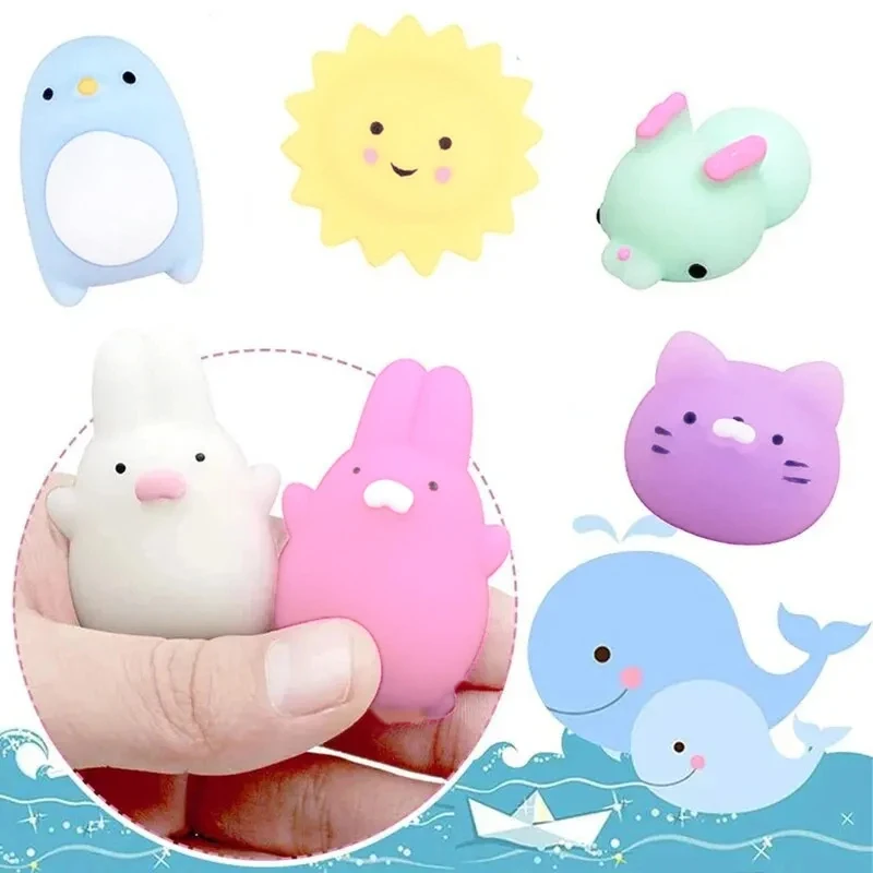 20Pcs Mini Cute Cartoon Animal Stress Relief Toys For Boys Girls Birthday Party Favor Piñata Filler Carnival Kids Party Supplies image 3