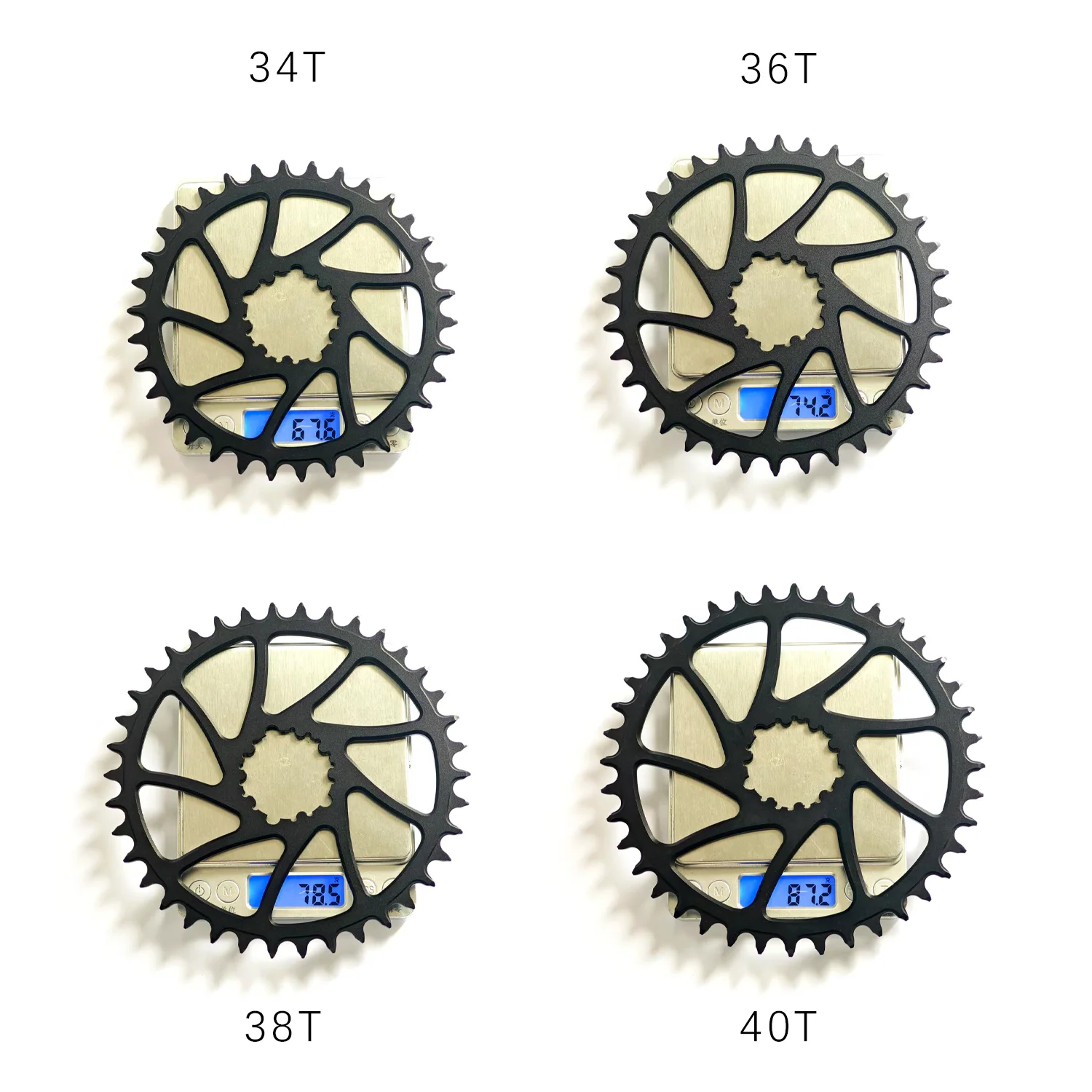 GOLDIX 0 mm versetztes Fahrradkettenblatt, schmale breite Zähne, 3-Loch-Direktmontage, 34 Zähne, 36 Zähne, 38 Zähne, 40 Zähne, für 3-Loch-Kurbelgarnitur-Fahrradteile – Detail 11