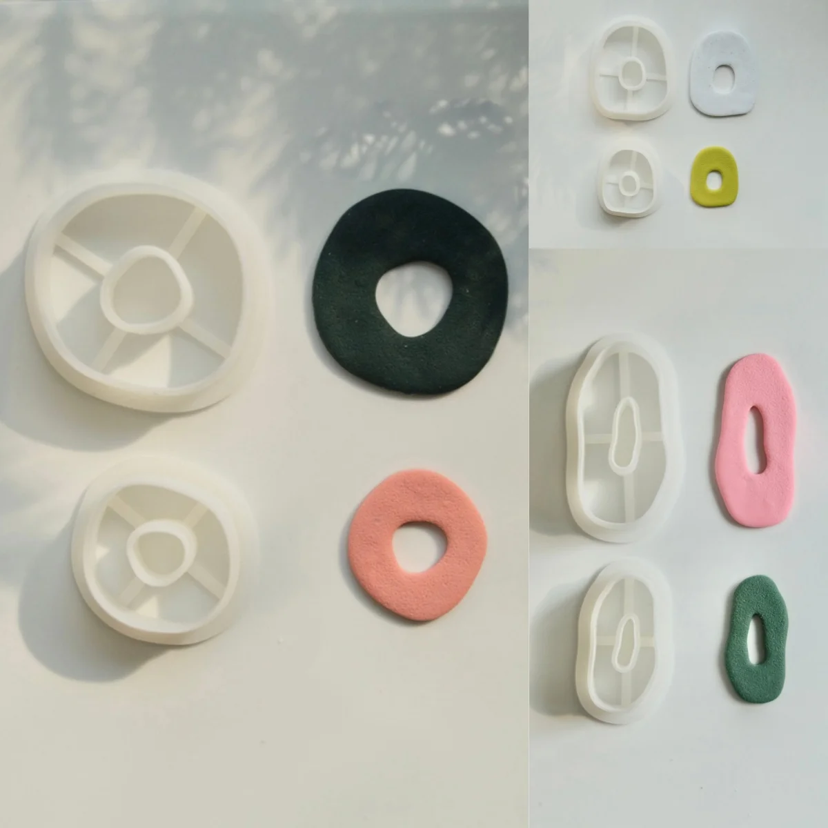 

Geometry Polymer Clay Cutter Mold Irregular Shape DIY Earring Necklaces Pendant Jewelry Cutting Mold Handmade Soft Pottery Tools