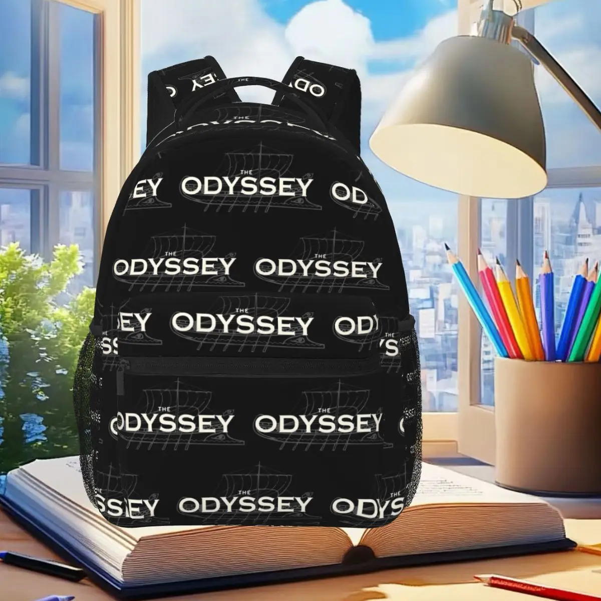 The Odyssey Of Homer Ancient Greek History Book Odyssey Backpack Student Boy Girl BookBag School Bag Shoulder Bags for Men Women