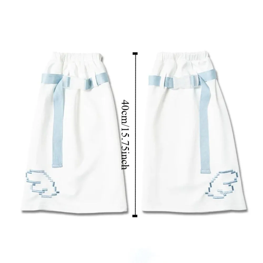 لينة المطرزة الشتاء تدفئة الساق Harajuku Y2K غطاء للقدم لوليتا JK Kawaii جوارب طويلة الملحقات #5