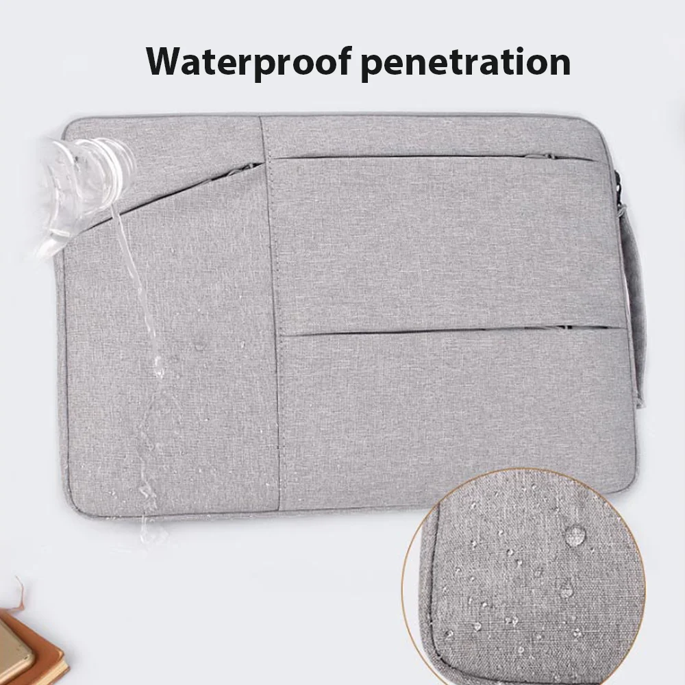 Laptop bag 15.6 14.6 13.3in Multi-pocket Waterproof Notebook Case For Macbook  ipad Air Pro Dell Laptop Accessories Fashion bag