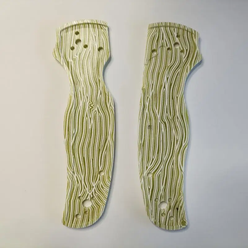 

НОВЫЙ зеленый дамасский узор G10, весы с ручкой для оригинального ножа Spyderco C229, аксессуары для самостоятельного изготовления, детали, нашивки