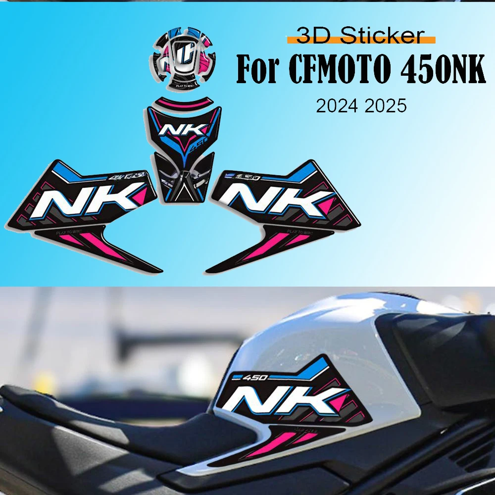 

For CFMOTO CF MOTO 450NK 450 NK Motorcycle Tank Pad Side Grips Gas Fuel Oil Knee Protection Stickers Decals 2024 2025