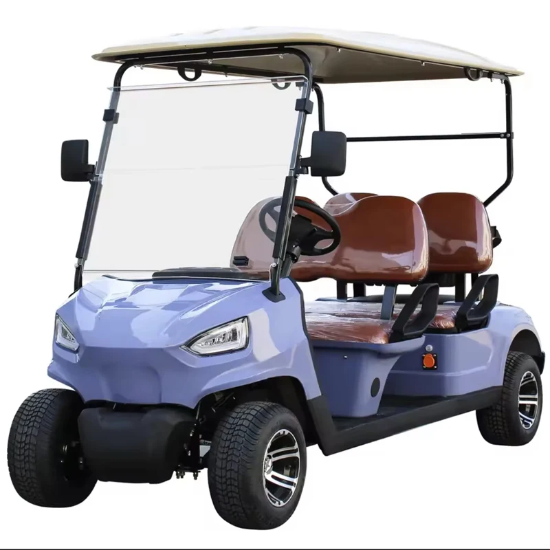 Low price sale Model B 4 seat 4+2 seat electric golf cart AC motor lithium battery electric golf cart