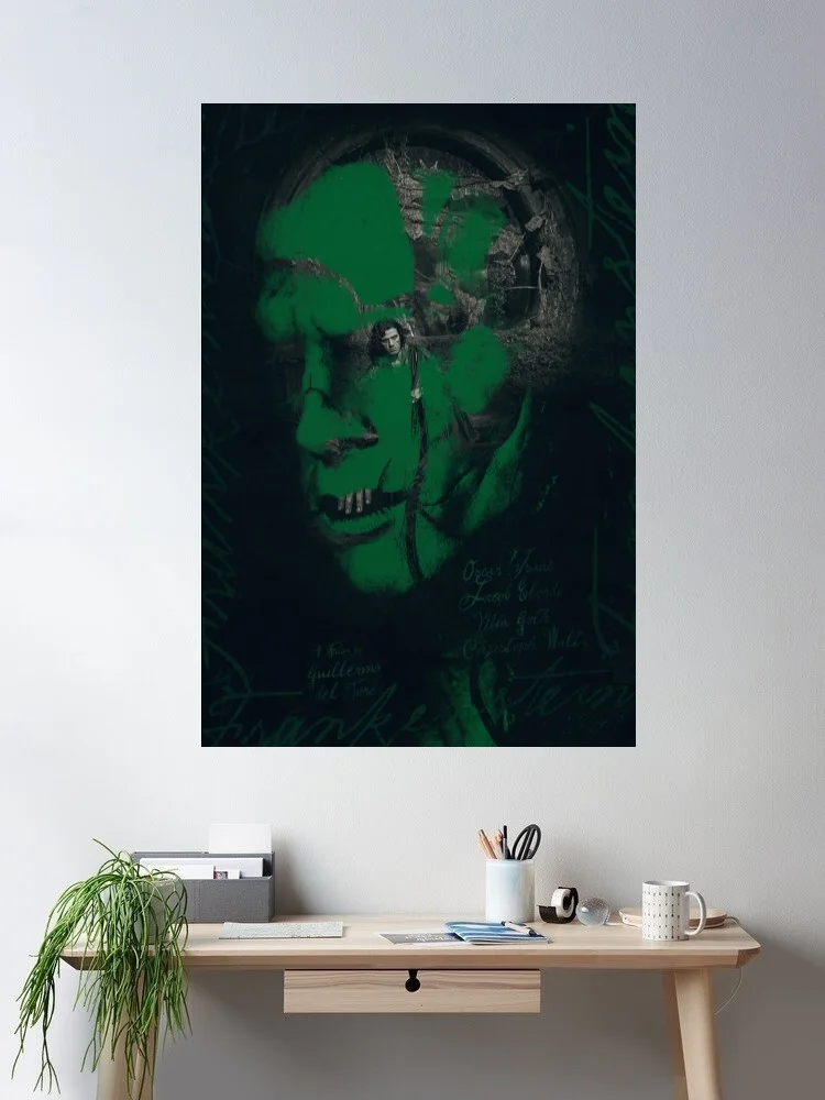 Frankenstein Movie Art Print Canvas Poster, Living Room Decor, Home Wall Picture