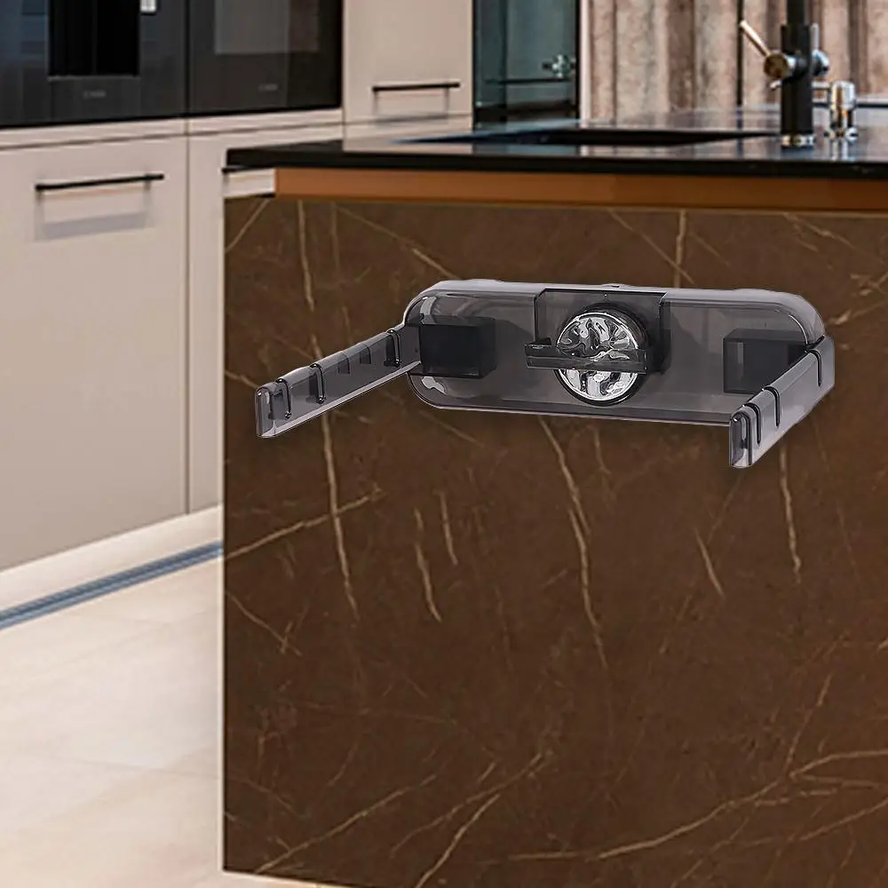 Plastic Suction Cup Trash Bag Holder Transparent Foldable Foldable Garbage Shelf Space Saving Wall Mounted Trash Bag Stand