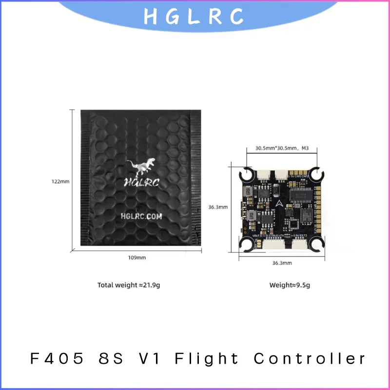 

Контроллер полета HGLRC F405 8S V1 с гироскопом, бета-фелем для гонок FPV и дронов для фристайла