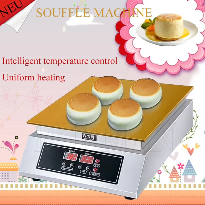 Single Head  Rapid Heating 1300W  Souffle Baking  Dorayaki Machine Product  Copper  Muffin Maker