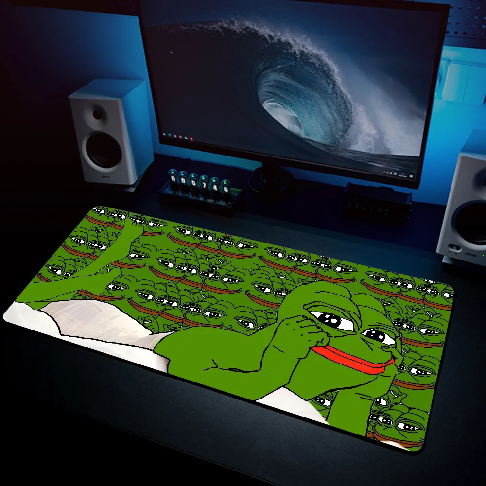 Funny frog  Mousepad Mouse Mat Desk Mat With Pad Gaming Accessories Prime Gaming XXL Keyboard Pad