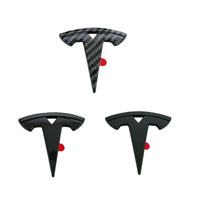 For Model 3 Model S Model X Model Y Emblem Car Styling ABS Steering Wheel Logo Badge Sticker Decal Tesla Auto Interior Accessory