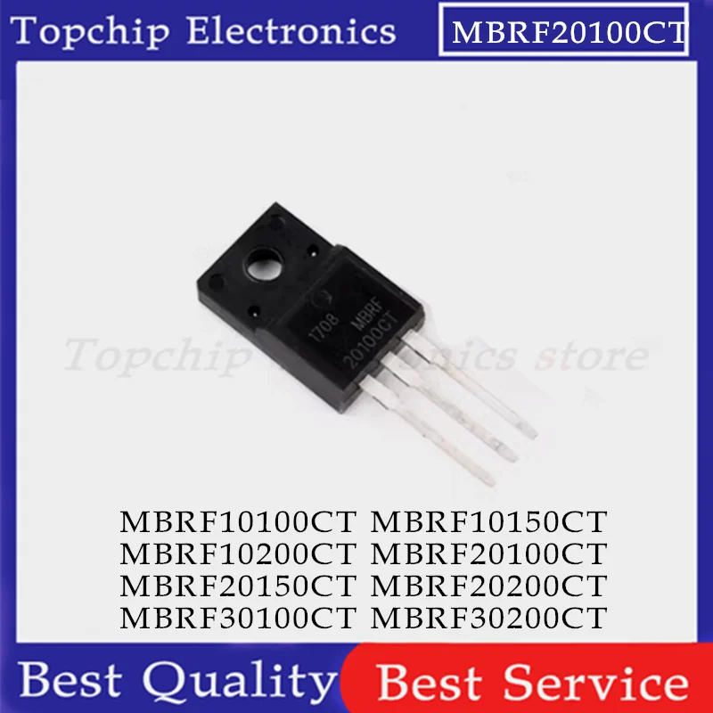 10pcs MBRF20100CT 20100CT MBRF10100CT MBRF10150CT MBRF10200CT MBRF20150CT MBRF20200CT MBRF30100CT MBRF30200CT B20100G TO-220