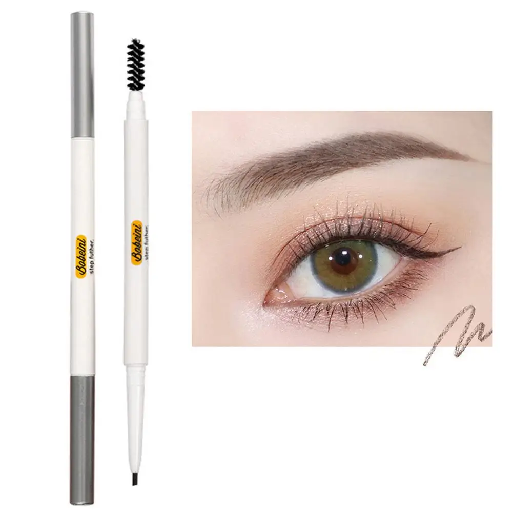 Doppel Kopf Feine Augenbraue Bleistift Doppelseitige Wasserdichte Make-Up Lange Enhancer Professionelle Augenbraue Schweiß-proof Anhaltende J6R7