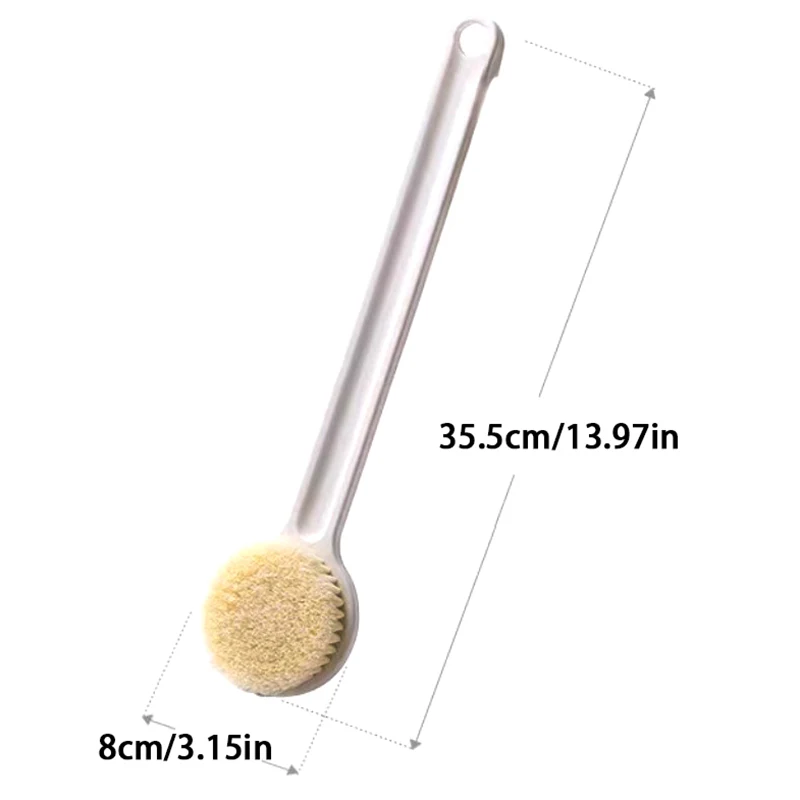 Brosse de bain à long manche, 1 pièce, gIslande expansif, massage de la peau, extinction du dos, douche Linge, livres