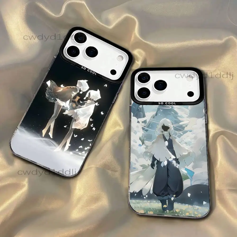 

S-Sky Children Of The Light Phone Case For iPhone 17,16,15,14,13,12,11,X,8,7,Pro,Max,Plus,SE4,Air,Mini IMD Gray Hard Matte