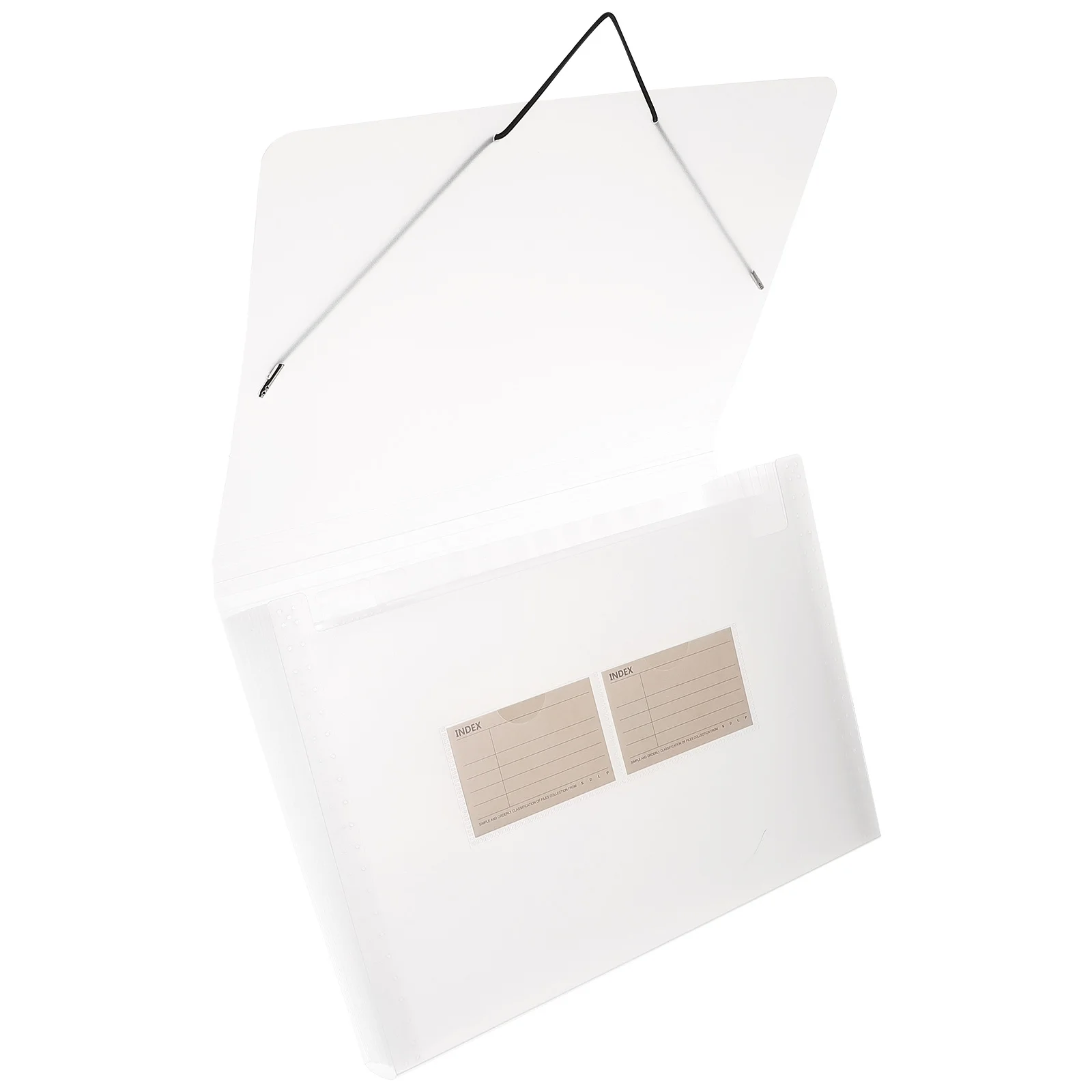 Multi Tier Folder Accordion Receipt Pouch Plastic Bills Holder For Documents Coupons Cards File Organizer Office School