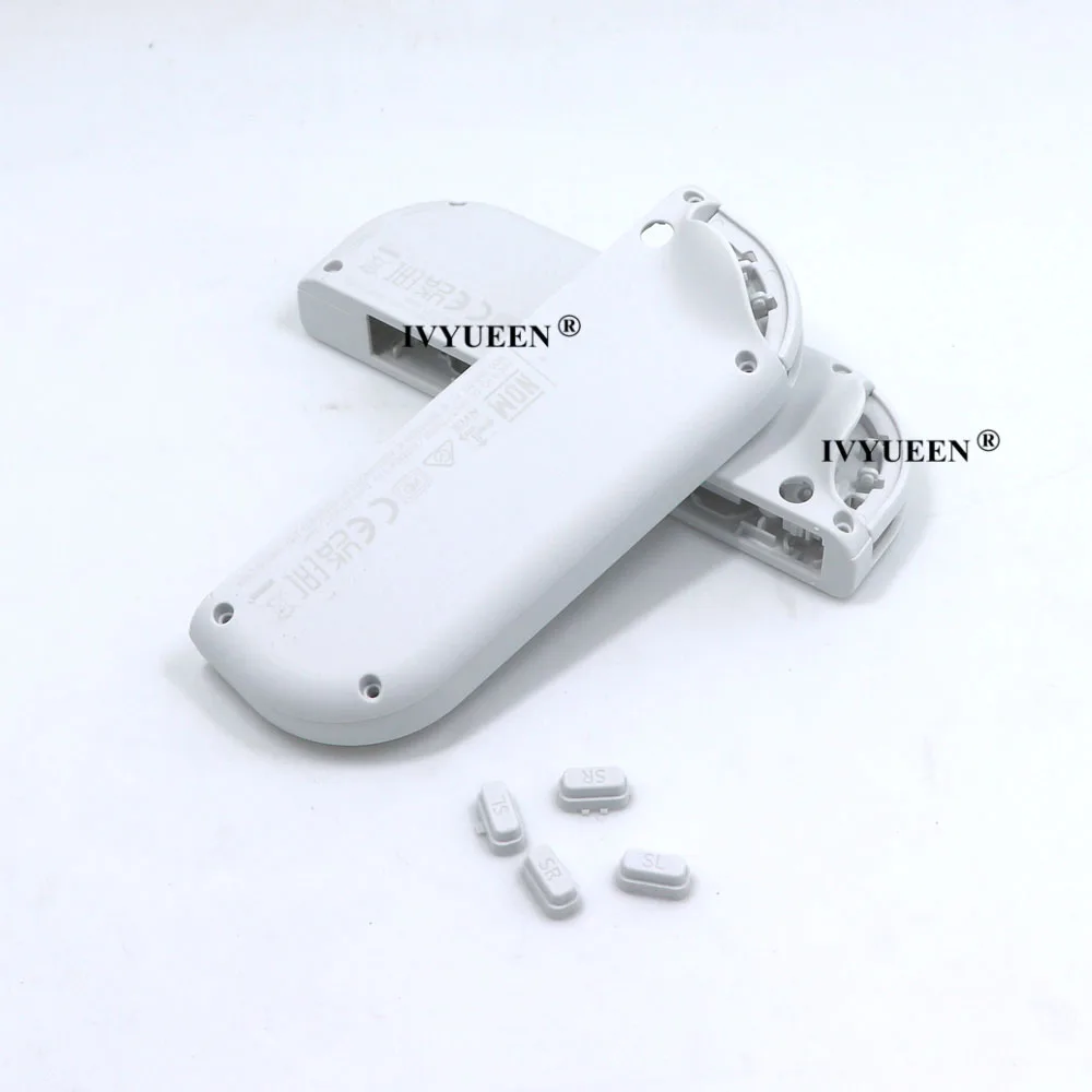 IVYUEEN-carcasa de repuesto para Nintendo Switch OLED Joy Con, carcasa blanca Con botón SR SL, azul, amarillo y violeta