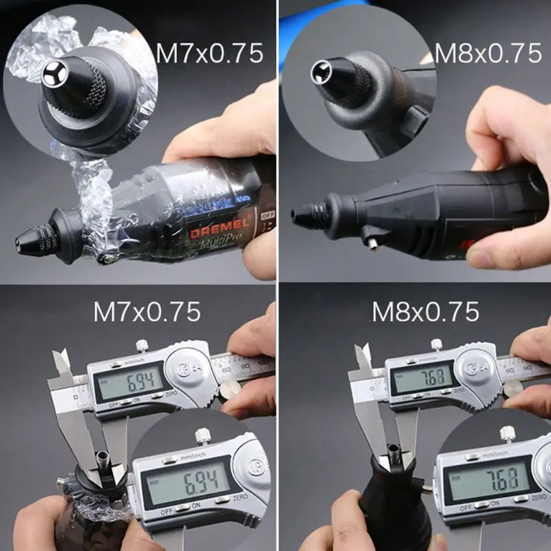 A2UD มัลติฟังก์ชั่น Keyless เจาะ Chuck โรตารี เครื่องมือ 4-Types อุปกรณ์เสริม Chucks