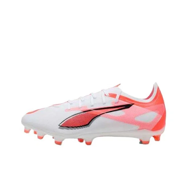 PUMA Ultra 5 Match AG Artificial Ground FG Firm Ground Abrasion Resistant Soccer Shoes Unisex Bright Red 108166-01