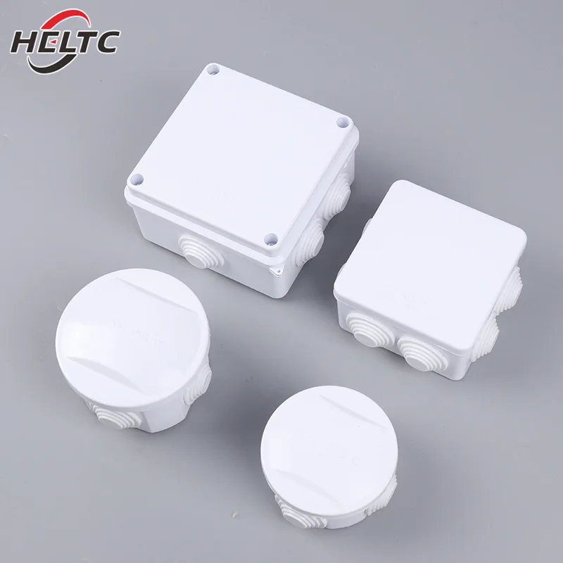 1pcs White Connection Cable Branch DIY Waterproof IP65 Power Case Junction Box Indoor Wire Shell Electric Control Boxes