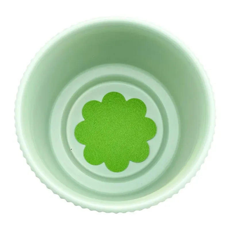 5cm 50pcs Plant Pot Hole Pad, Green Non-Woven Fabric Flower Shape BonsaiBottom Soil Mat Anti-Corrosion Breathable Gasket