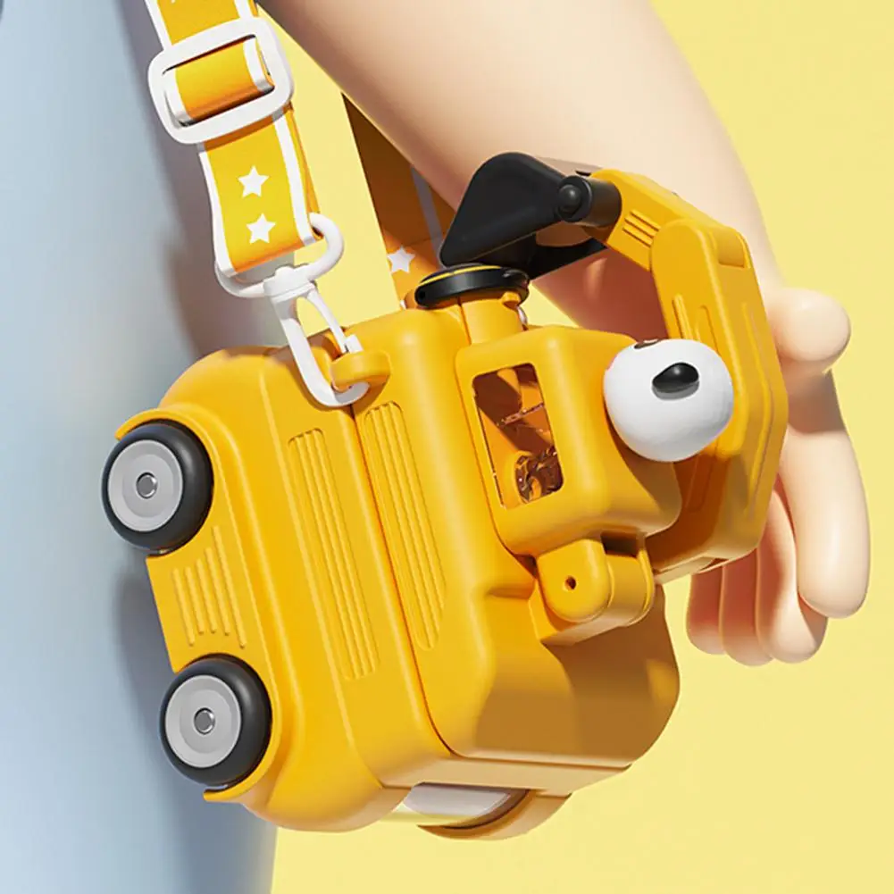 Hot Drink Bottle Leak-proof Water Bottle Excavator Water Bottle for Kids 500ml Leak-proof Straw Cup with Adjustable for School