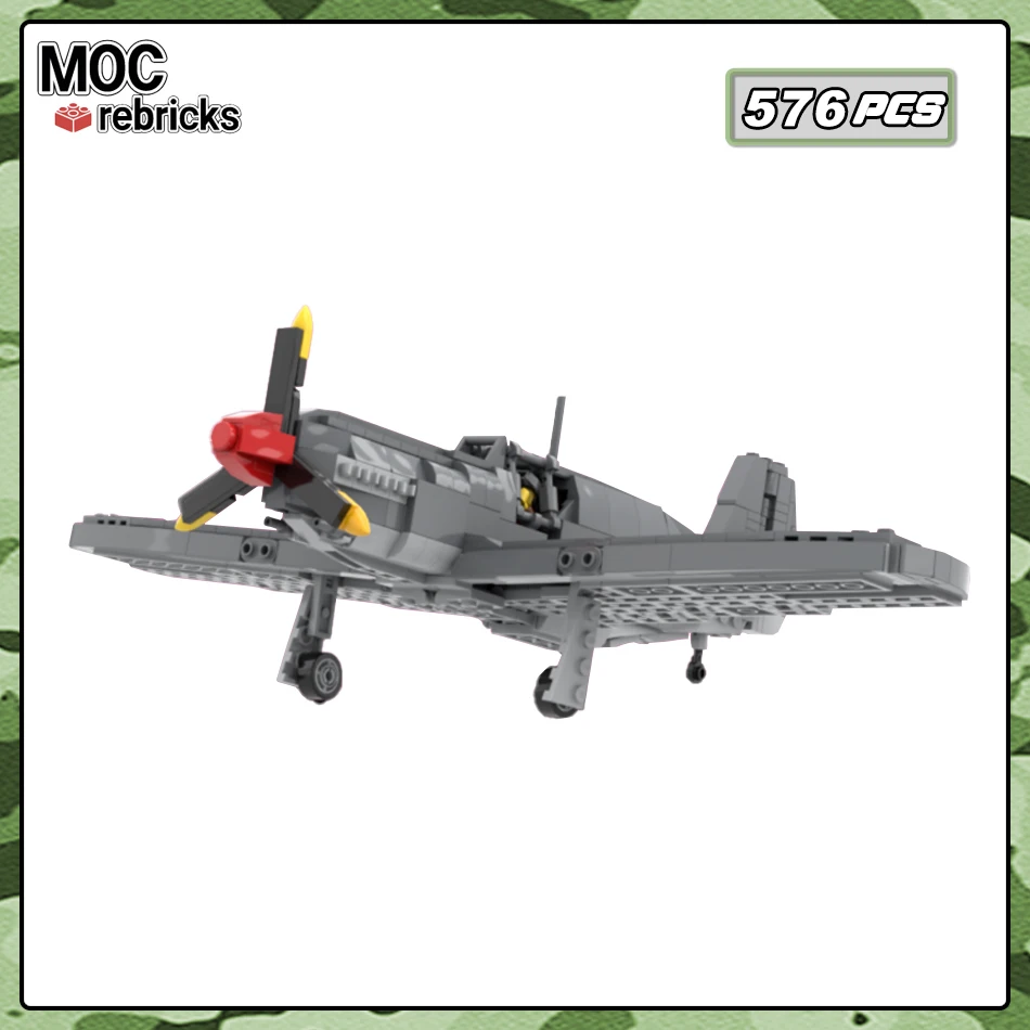 MOC Series Military Weapons Fighter A-36 Apache Building Block Assembly Model Aircraft Set DIY Bricks Toys Children's Gifts
