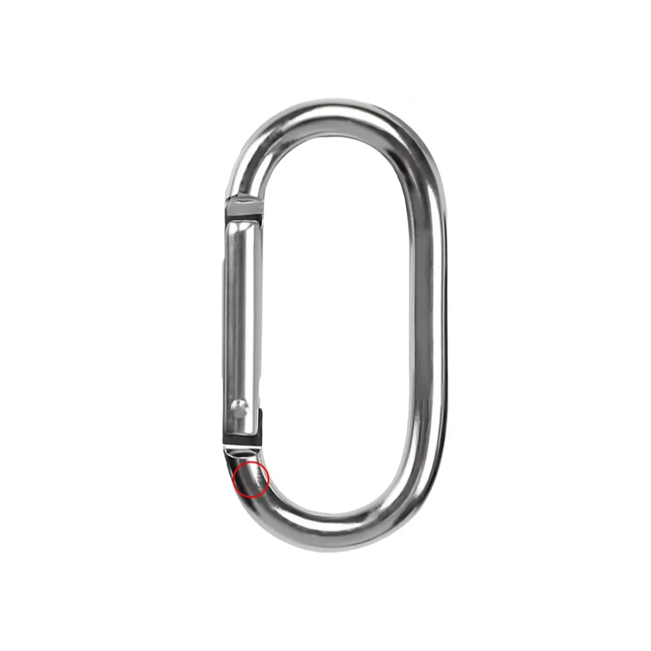 5 Stück/10 Stück/20 Stück ovaler Schnellhaken-Schlüsselanhänger aus Aluminiumlegierung für Rucksack, Wasserflasche, Camping, Wandern – Karabiner – Detail 6