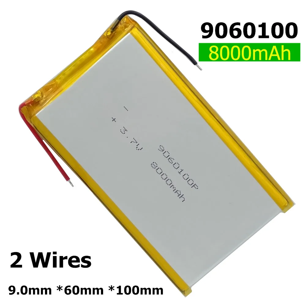 3.7V 8000mAh Battery Cell for Fiio M17 Player New Li Polymer Rechargeable Replacement-Need To Weld 90*60*100mm