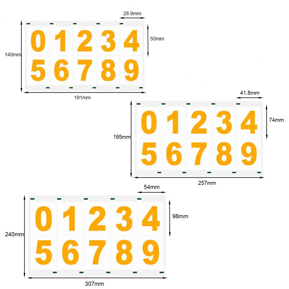 

Outdoor Address Number Stickers Reflective Mailbox Number Sticker Set Waterproof Vinyl House Number Decals Modern Window Door