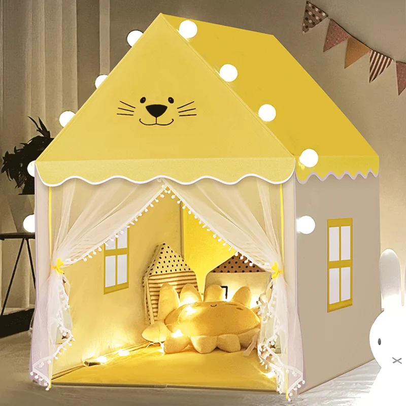 NEW Indoor Outdoor Tent Room Children Girl Princess Castle Baby Home Dream Castle Small House Family Pretend Toy Game