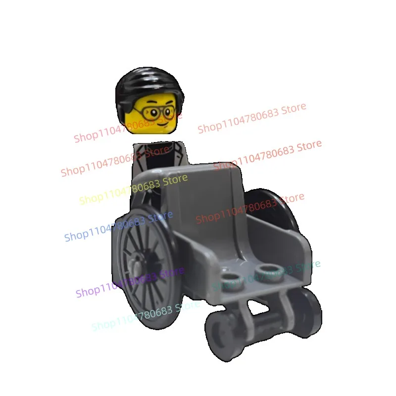 MOC 블록 휠체어 닌자 조립 모델 피규어 애니메이션 TV 요소 마스터 토이 휴일 선물 수집품