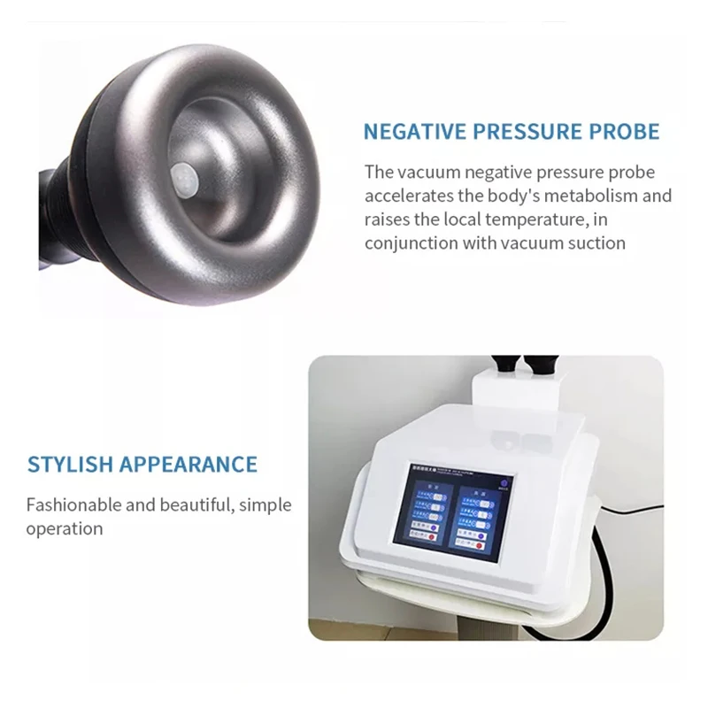 แบบพกพา 2 in 1 Multifunctional Ultrasonic Cavitation สูญญากาศ Cavitation ลดไขมัน 80K ความงามและลดน้ําหนักเครื่อง