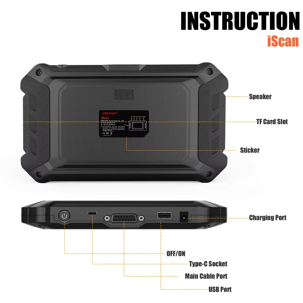 2026 OBDSTAR IScan for DUCATI Motorcycle Diagnostic Scan Tool and Key Programmer Service Light Reset Supports for Ducati till