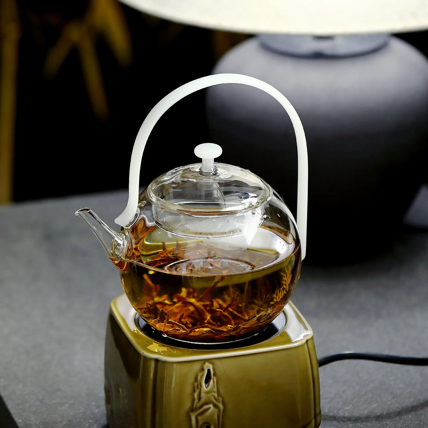 Heat-resistant Glass Teapot High Borosilicate Kung Fu Tea Set 700ml Teapot Green Cold Brew Pot Tea Infuser Tea Kettle