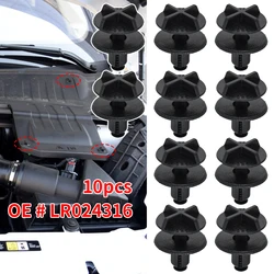 10x Nylon Battery Cover Cowl Trim Panel Clip Fasteners For Land Rover Range Rover Discovery Sport Evoque Push Rivet OE# LR024316