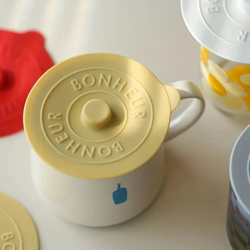 Silicone Cup Lid Creative Simple Color Silicone Lid Dust Wat