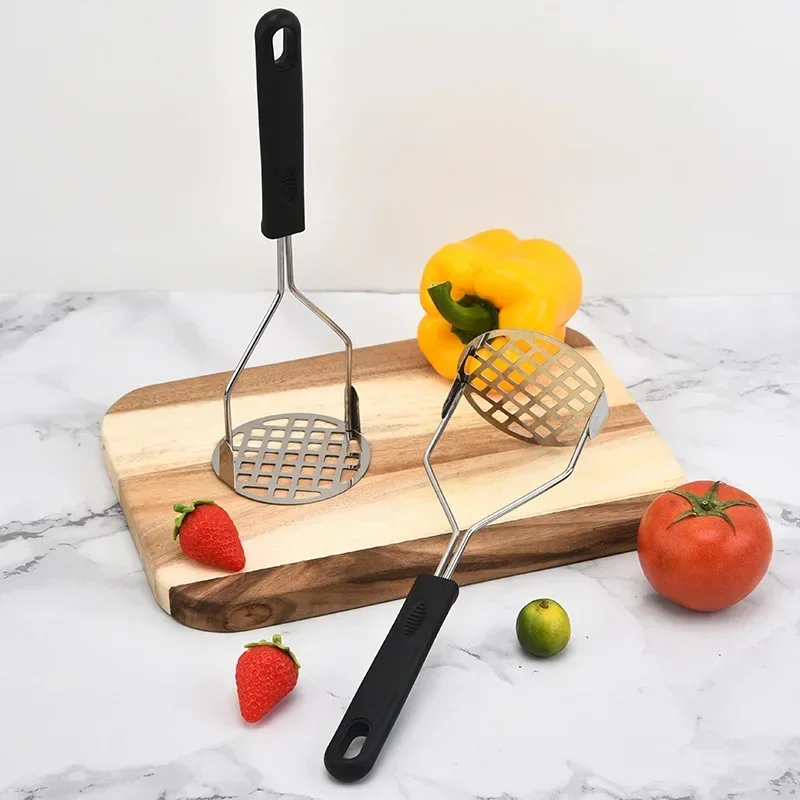 Stainless Steel Pressed Potato Masher Ricer Puree Juice Maker Potato Pusher Smooth Mashed Potatoes Crusher Fruit Tools Kitchen