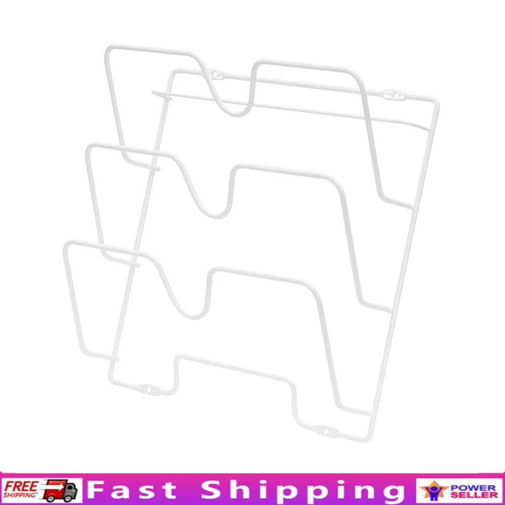 

Steel Wire Cabinet Door Lid Holder 3 Slots Easy Install Hardware Included Ideal Storage Skillet Lids and Kitchen Items