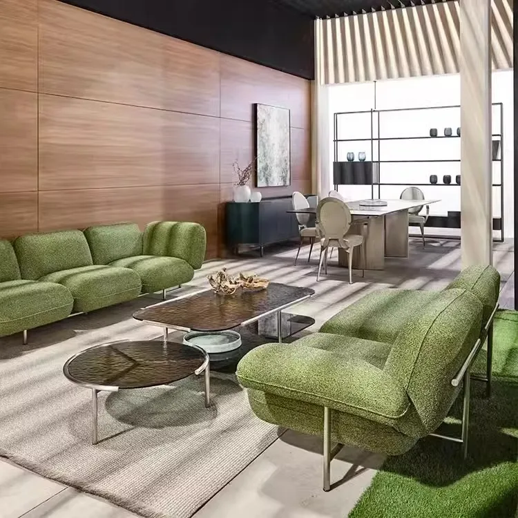 Semplice divano singolo doppio triplo appartamento piccolo divano domestico