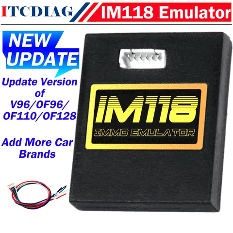 Эмулятор ITCARDIAG IM118 IMMO Off Emulador (K-LINE/CANBUS CAR) SQU OF68 OF80 V96 OF96 Датчик присутствия сиденья Инструмент для диагностики автомобиля