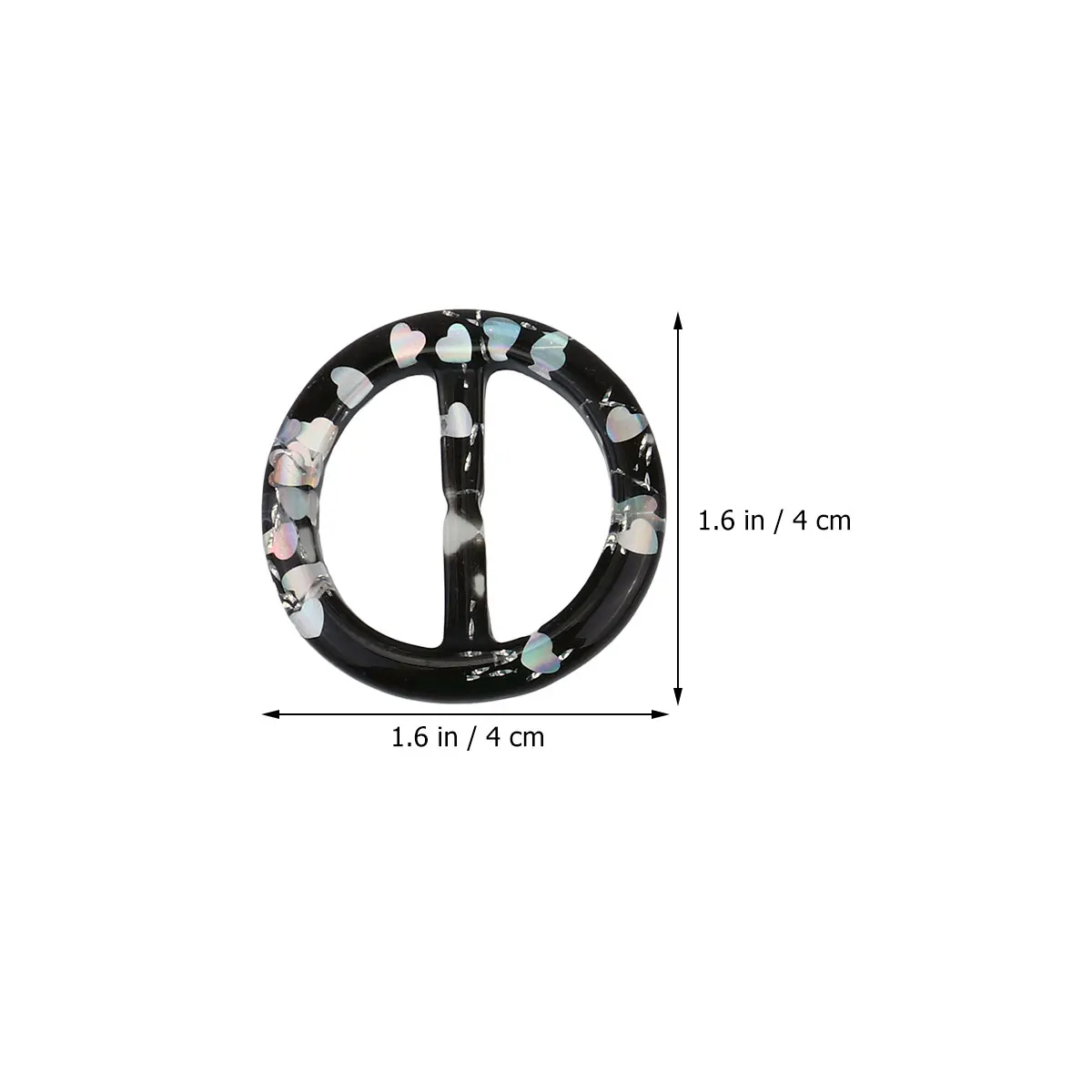 

20 Pcs Light Compact Women Scarf Buckle Shawl Clip Ring Resin Brooch Pin Environmental Accessory Practical Decorative Clothing