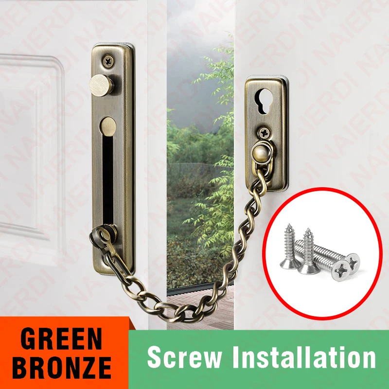 Door Chain Generic Stainless Steel Lock Anti-Theft Security Latch Chain For Door Door Chain Generic Stainless Steel Lock Anti-Theft Security Latch Chain For Door