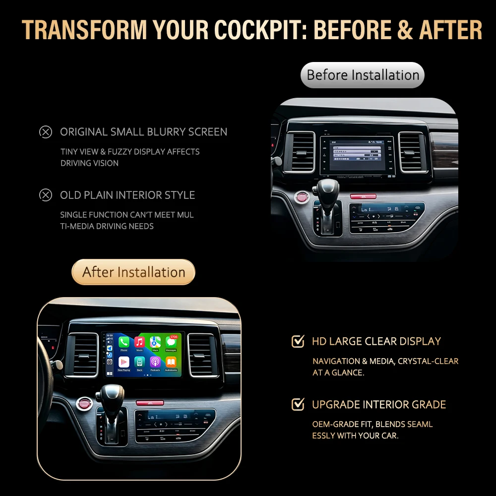 Android Auto Stereo Multimedia Player GPS Autoradio Navigation DSP Head Unit Car Radio For Honda Elysion 2016-2017 Carplay